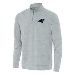 Carolina Panthers Antigua Bright Quarter-Zip Top - Heather Gray sale