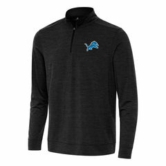 Detroit Lions Antigua Bright Quarter-Zip Top - Heather Black for sale