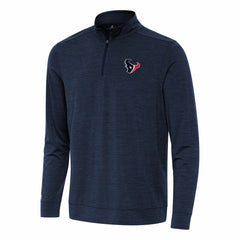 Houston Texans Antigua Bright Quarter-Zip Top - Heather Navy outlet