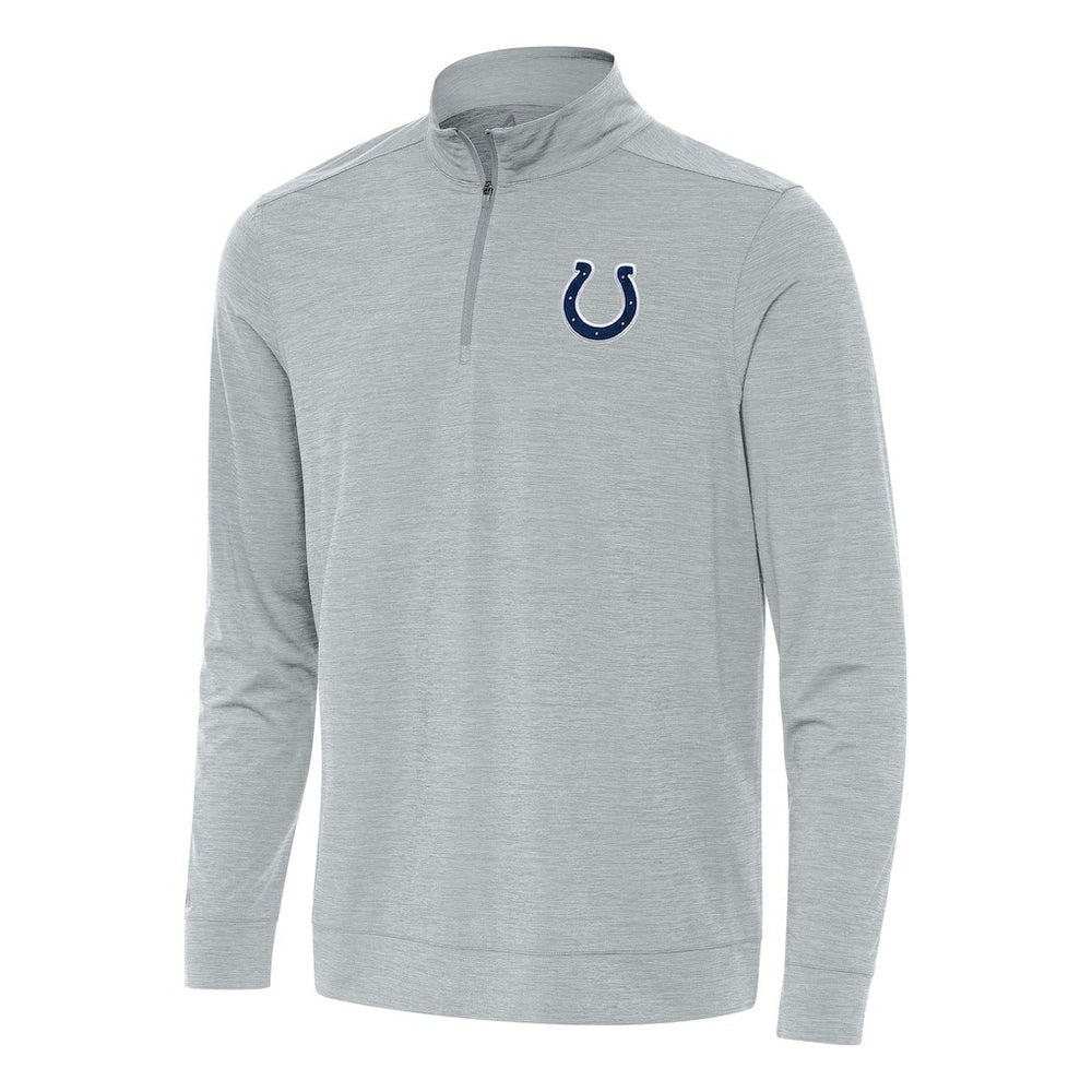 Indianapolis Colts Antigua Bright Quarter-Zip Top - Heather Gray discount