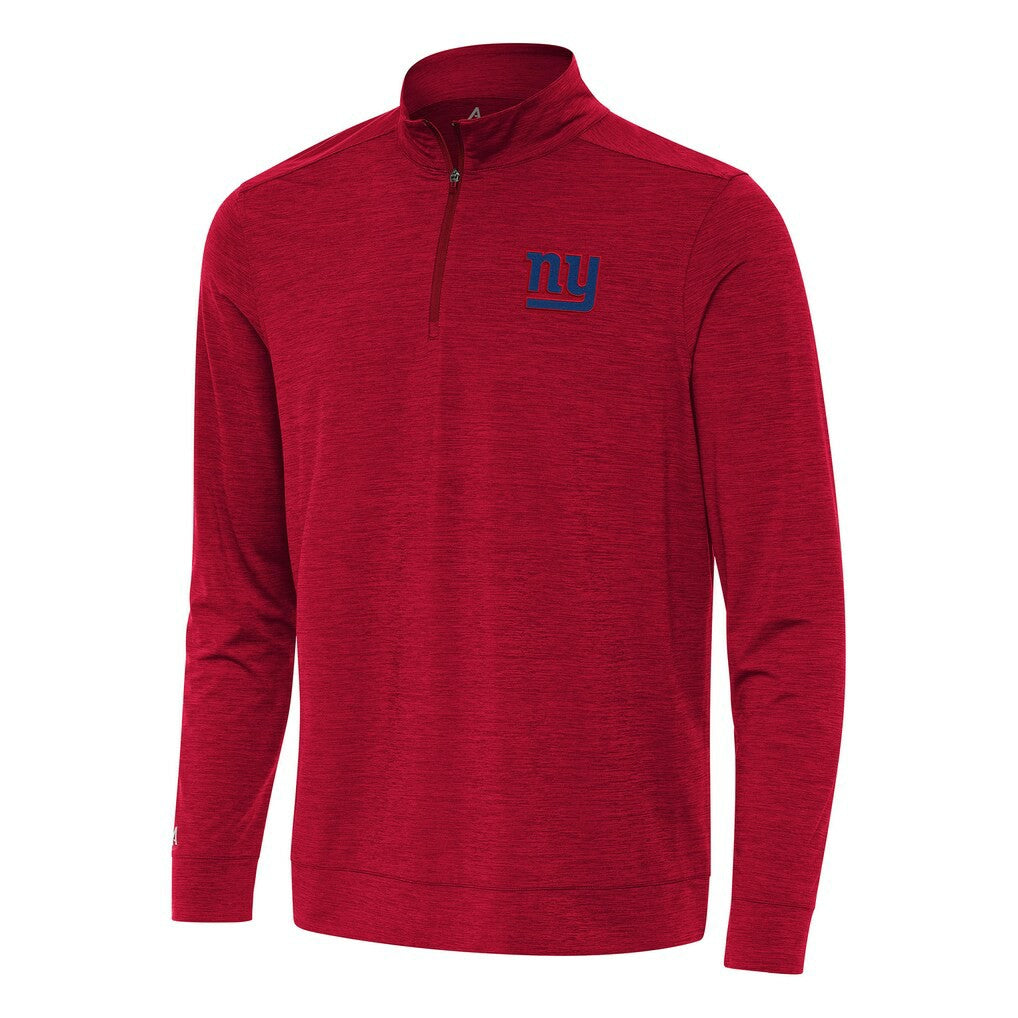 New York Giants Antigua Bright Quarter-Zip Top - Heather Red sale