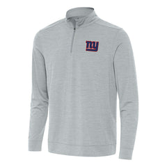 New York Giants Antigua Bright Quarter-Zip Top - Heather Gray sale