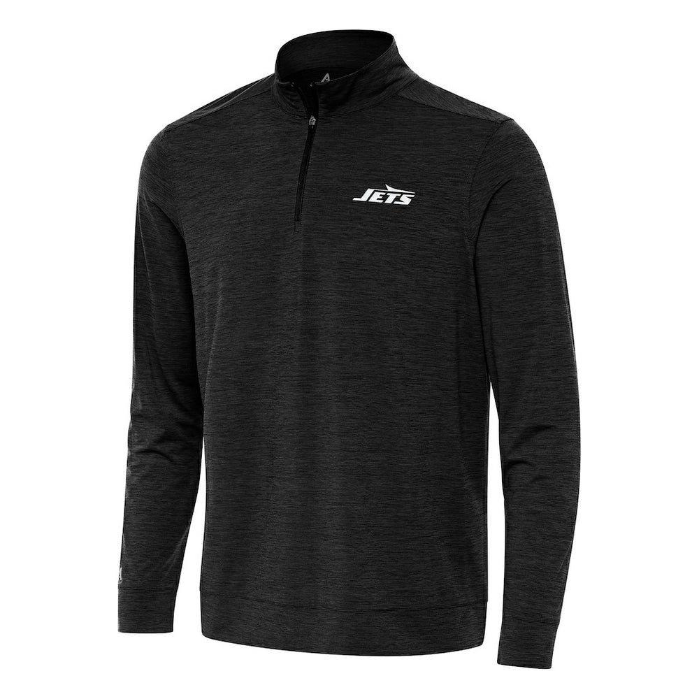 New York Jets Antigua Bright Quarter-Zip Top - Heather Black online