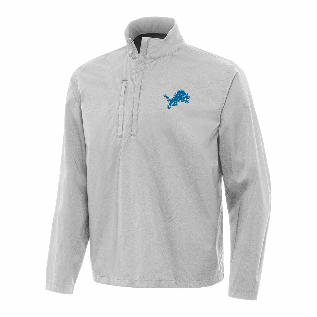 Detroit Lions Antigua Brisk Quarter-Zip Pullover Jacket - Gray sale