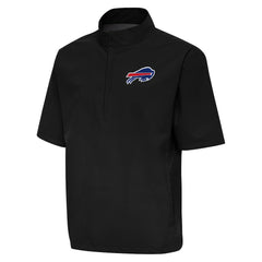 Buffalo Bills Antigua Brisk Short Sleeve Quarter-Zip Windshirt - Black online