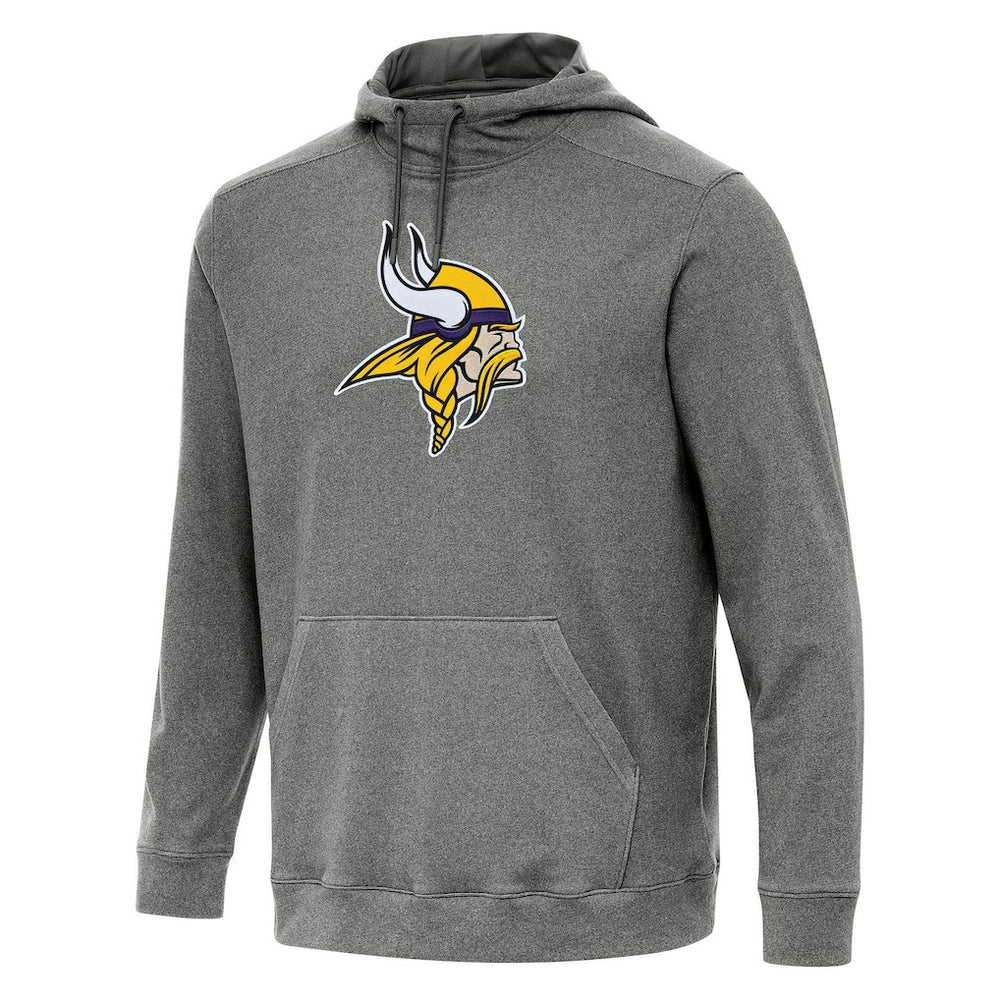 Minnesota Vikings Antigua Cloud Pullover Hoodie - Heather Black on sale