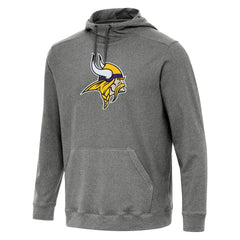 Minnesota Vikings Antigua Cloud Pullover Hoodie - Heather Black on sale