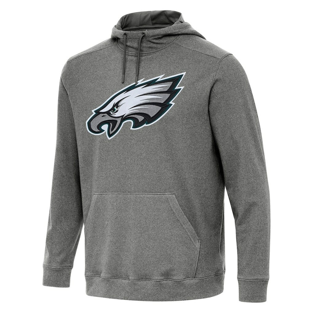 Philadelphia Eagles Antigua Cloud Pullover Hoodie - Heather Black on sale