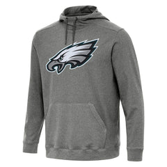 Philadelphia Eagles Antigua Cloud Pullover Hoodie - Heather Black on sale