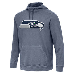 Seattle Seahawks Antigua Cloud Pullover Hoodie - Heather College Navy outlet