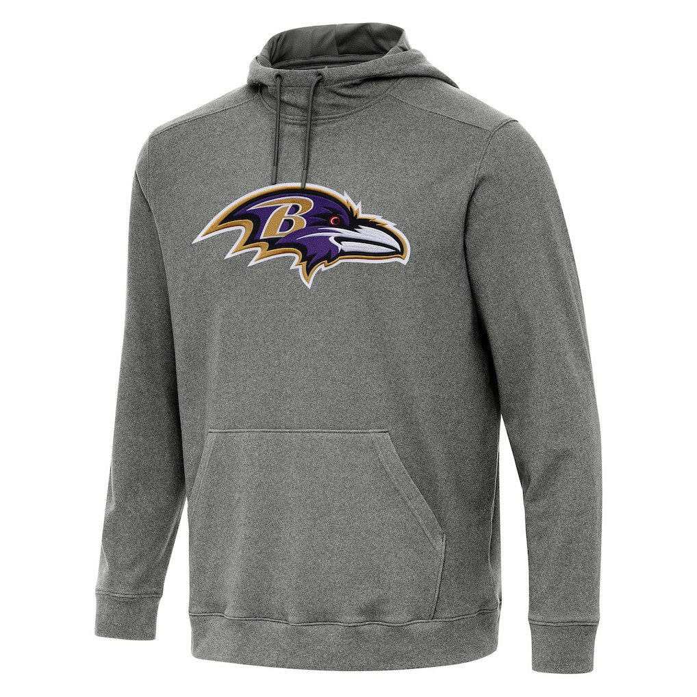 Baltimore Ravens Antigua Cloud Pullover Hoodie - Heather Black cheap
