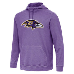Baltimore Ravens Antigua Cloud Pullover Hoodie - Heather Purple sale