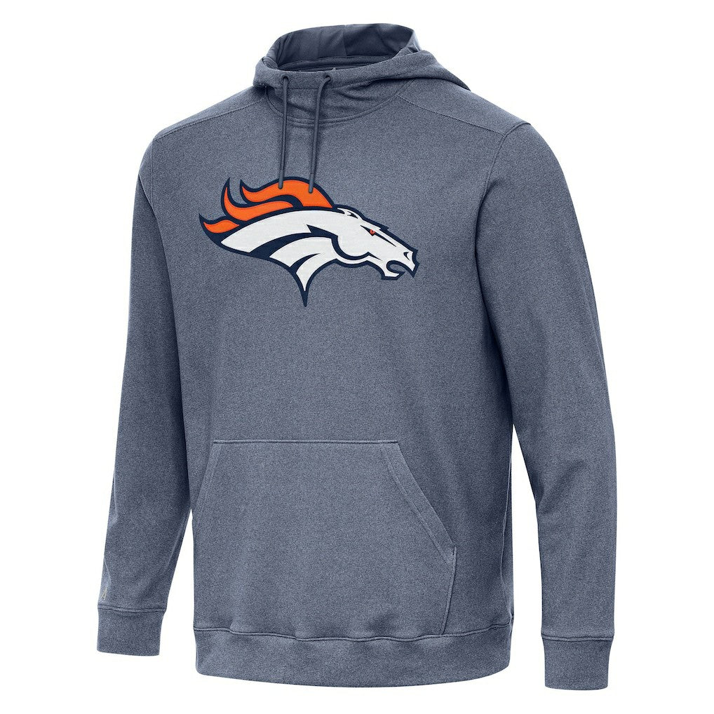 Denver Broncos Antigua Cloud Pullover Hoodie - Heather Navy sale