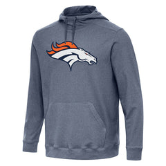 Denver Broncos Antigua Cloud Pullover Hoodie - Heather Navy sale