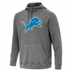 Detroit Lions Antigua Cloud Pullover Hoodie - Heather Black on sale