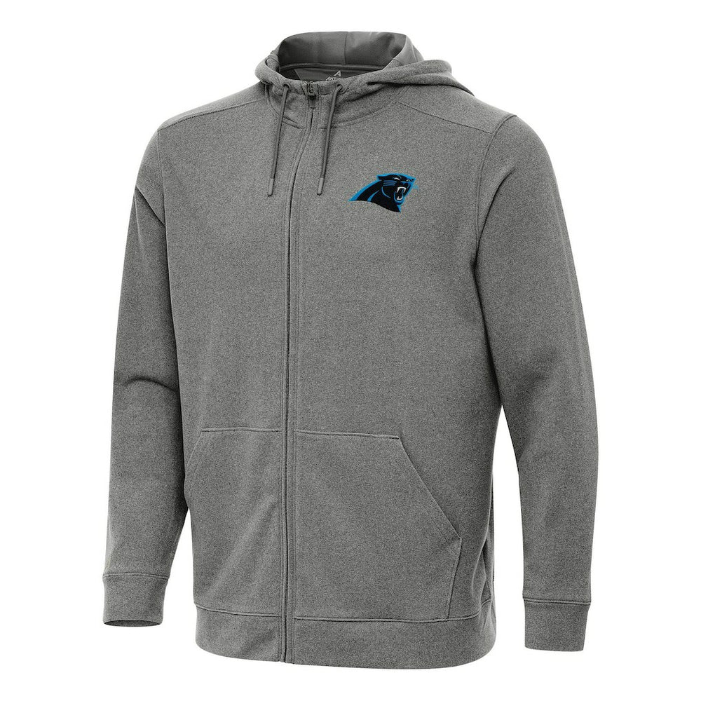 Carolina Panthers Antigua Effortless Full-Zip Hoodie - Heather Black online