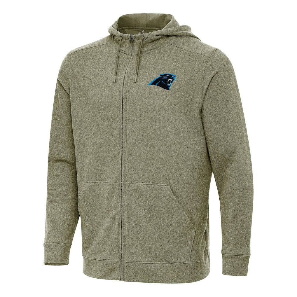 Carolina Panthers Antigua Effortless Full-Zip Hoodie - Olive outlet