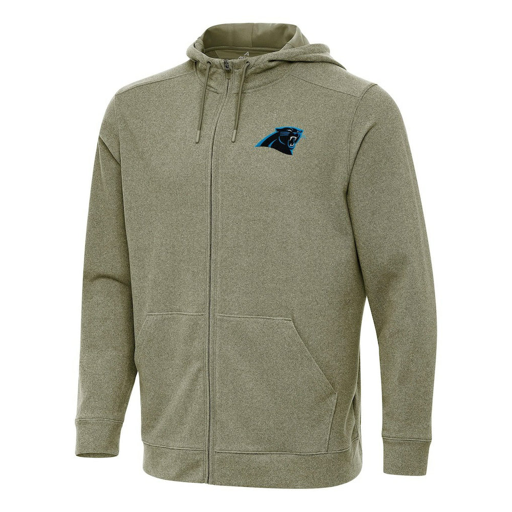 Carolina Panthers Antigua Effortless Full-Zip Hoodie - Olive outlet