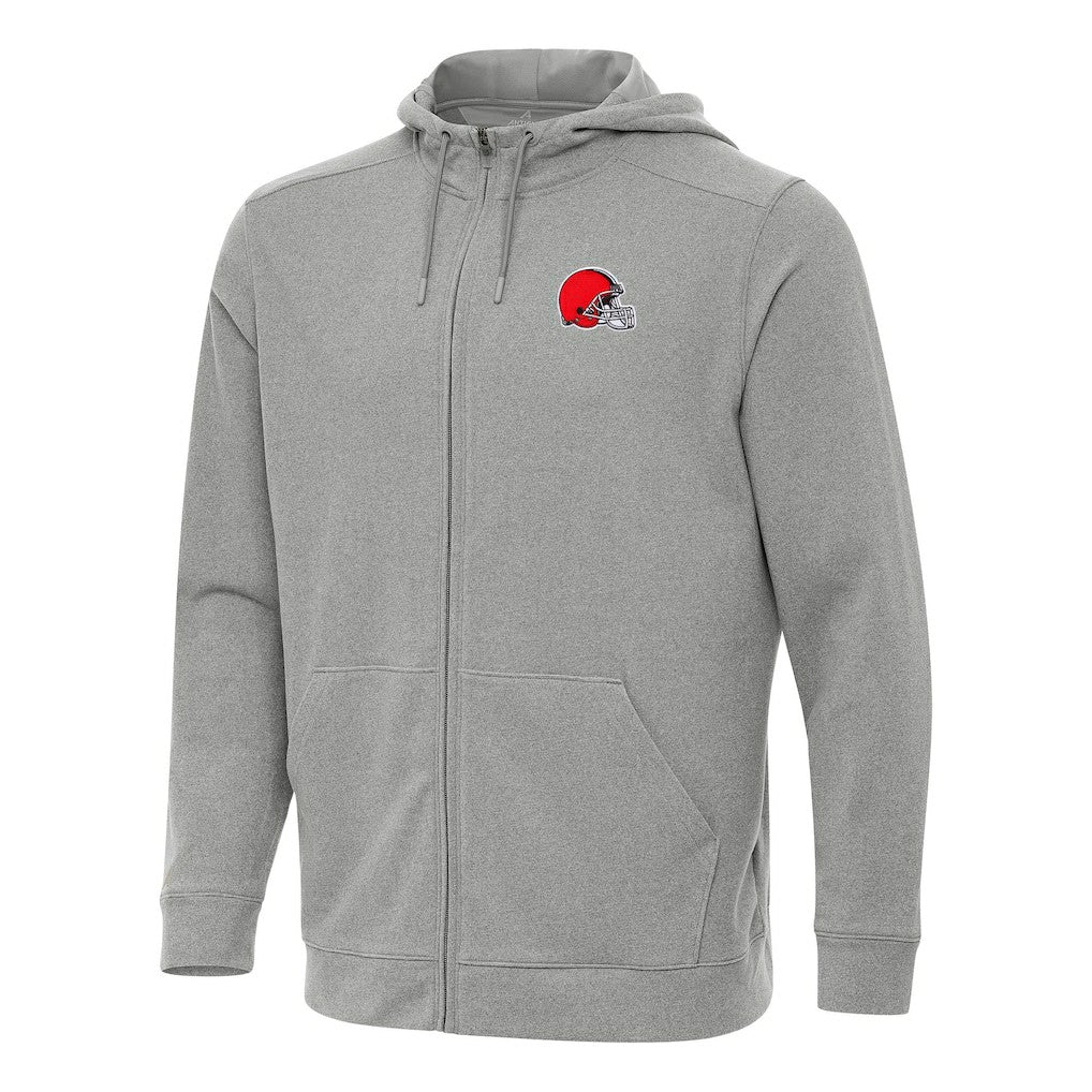 Cleveland Browns Antigua Effortless Full-Zip Hoodie - Heather Gray outlet