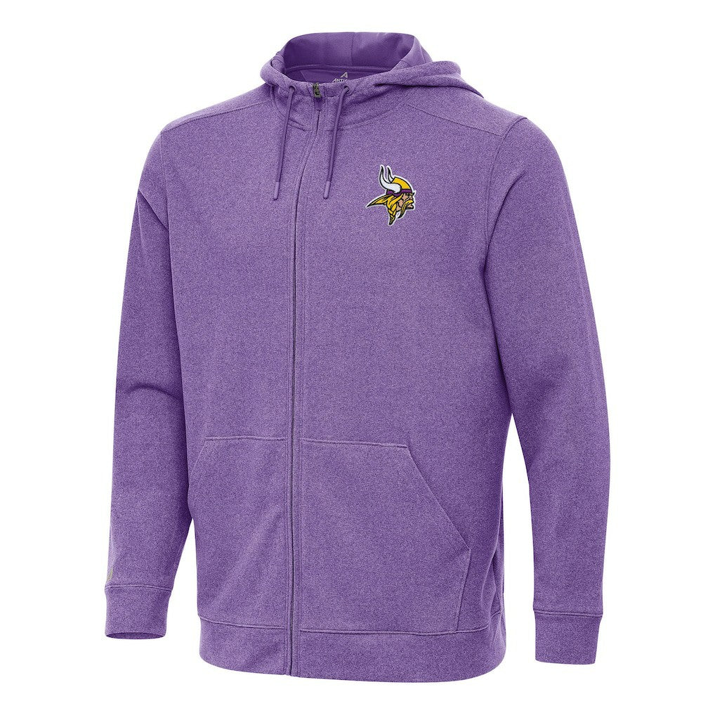 Minnesota Vikings Antigua Effortless Full-Zip Hoodie - Heather Purple discount