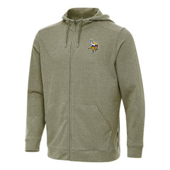 Minnesota Vikings Antigua Effortless Full-Zip Hoodie - Olive outlet