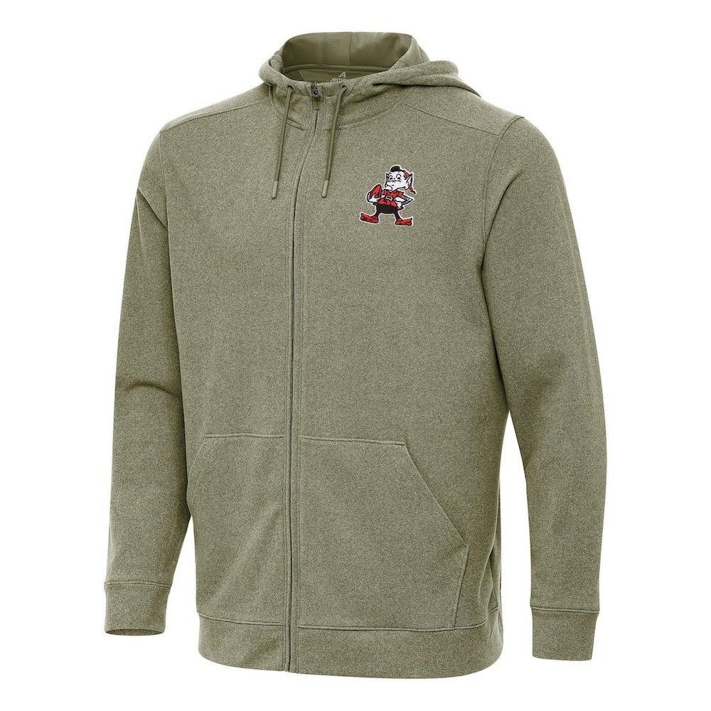 Cleveland Browns Antigua Effortless Full-Zip Hoodie - Olive outlet