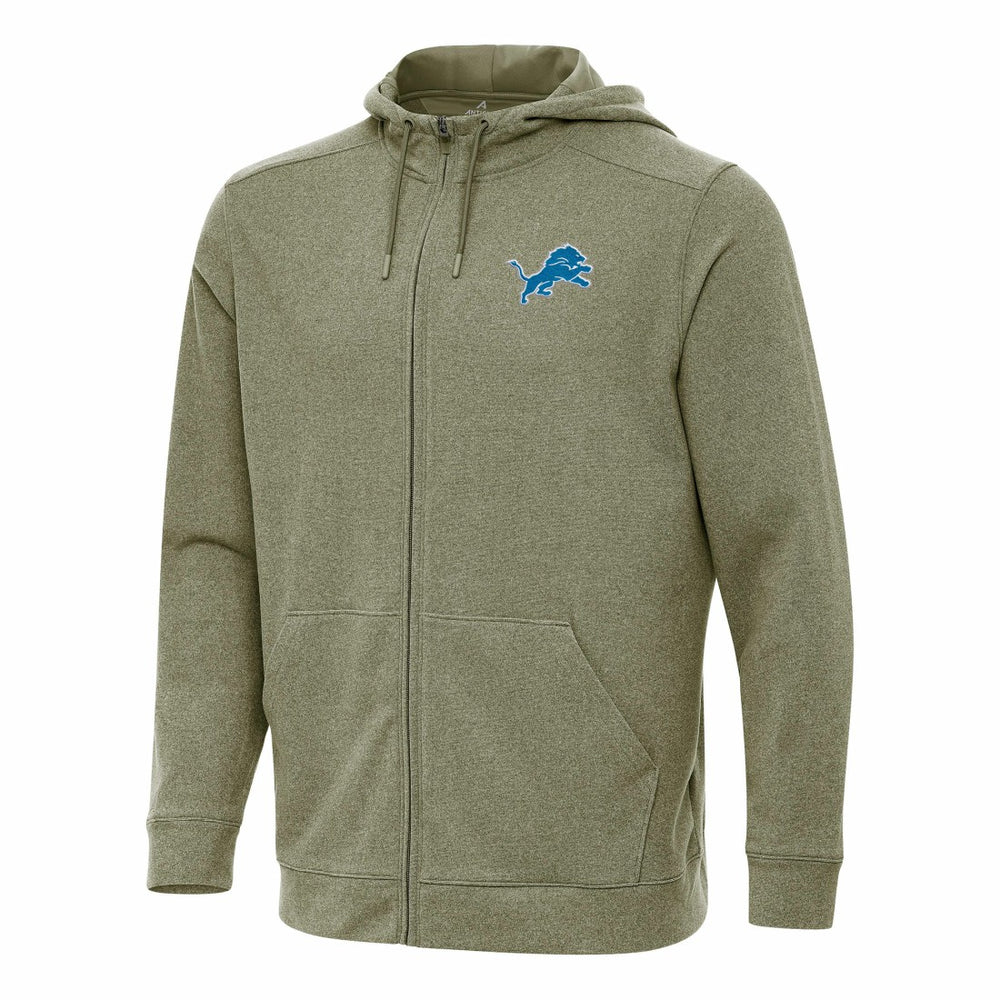 Detroit Lions Antigua Effortless Full-Zip Hoodie - Olive sale