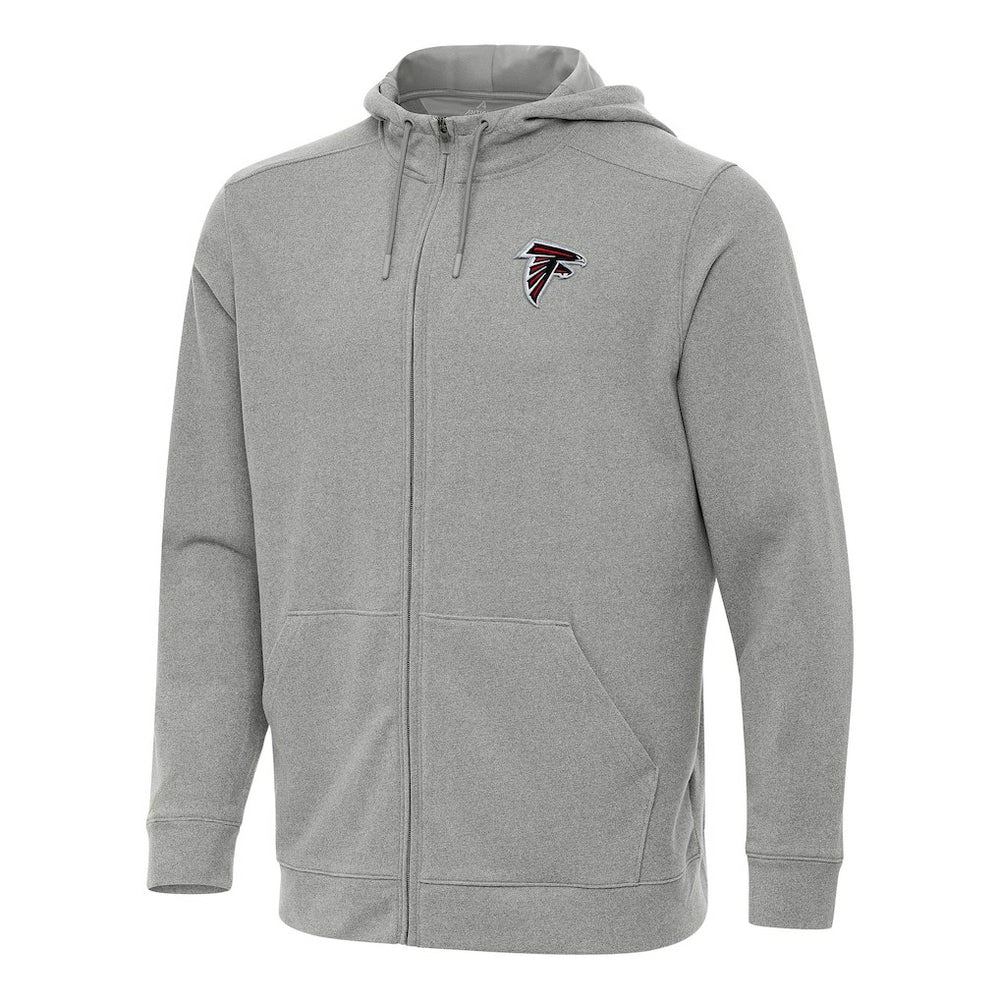 Atlanta Falcons Antigua Effortless Full-Zip Hoodie - Heather Gray cheap