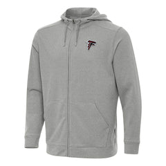 Atlanta Falcons Antigua Effortless Full-Zip Hoodie - Heather Gray cheap