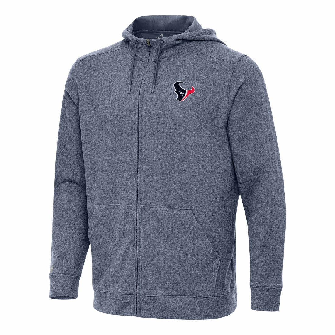 Houston Texans Antigua Effortless Full-Zip Hoodie - Heather Navy outlet
