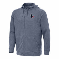Houston Texans Antigua Effortless Full-Zip Hoodie - Heather Navy outlet
