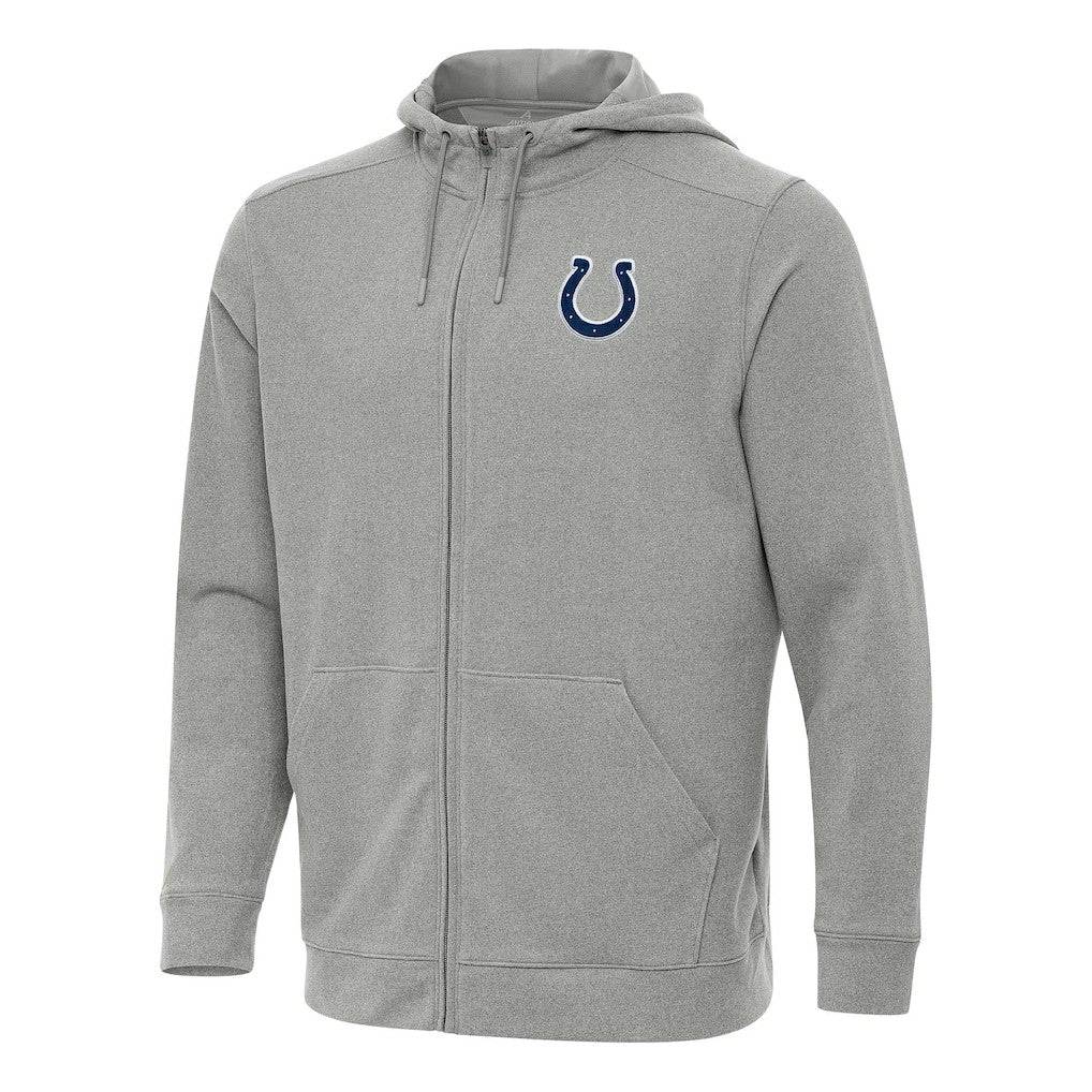 Indianapolis Colts Antigua Effortless Full-Zip Hoodie - Heather Gray for sale