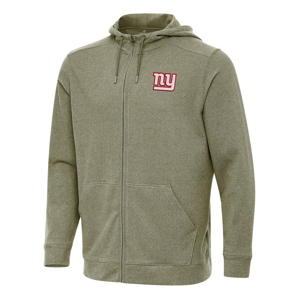 New York Giants Antigua Effortless Full-Zip Hoodie - Olive discount