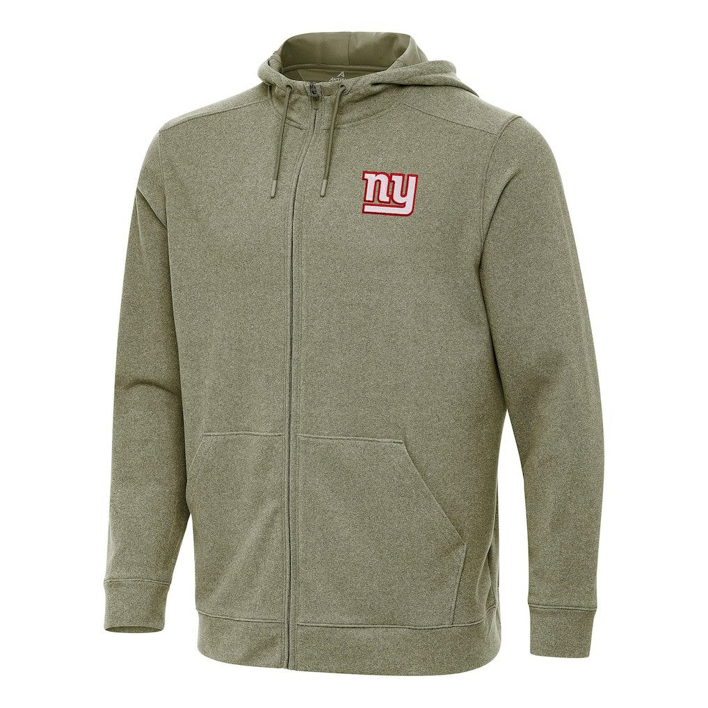 New York Giants Antigua Effortless Full-Zip Hoodie - Olive discount