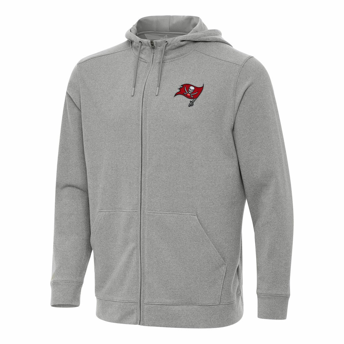 Tampa Bay Buccaneers Antigua Effortless Full-Zip Hoodie - Heather Gray sale