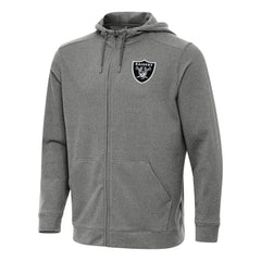 Las Vegas Raiders Antigua Effortless Full-Zip Hoodie - Heather Black online