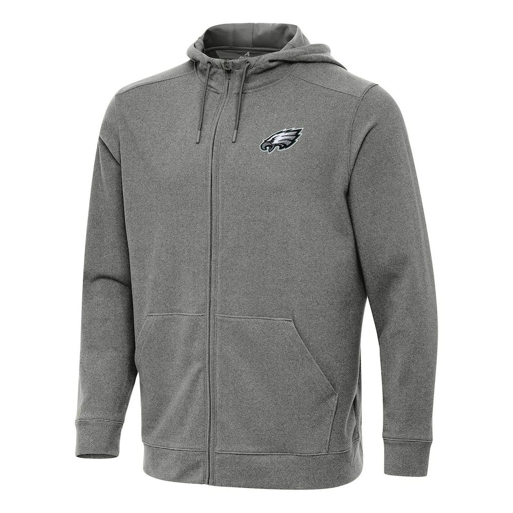 Philadelphia Eagles Antigua Effortless Full-Zip Hoodie - Heather Black online