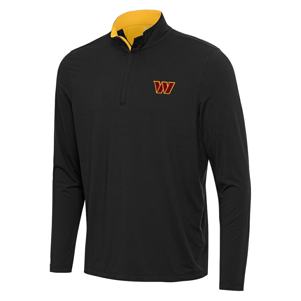 Washington Commanders Antigua Content Quarter-Zip Pullover Top - Black/Gold cheap