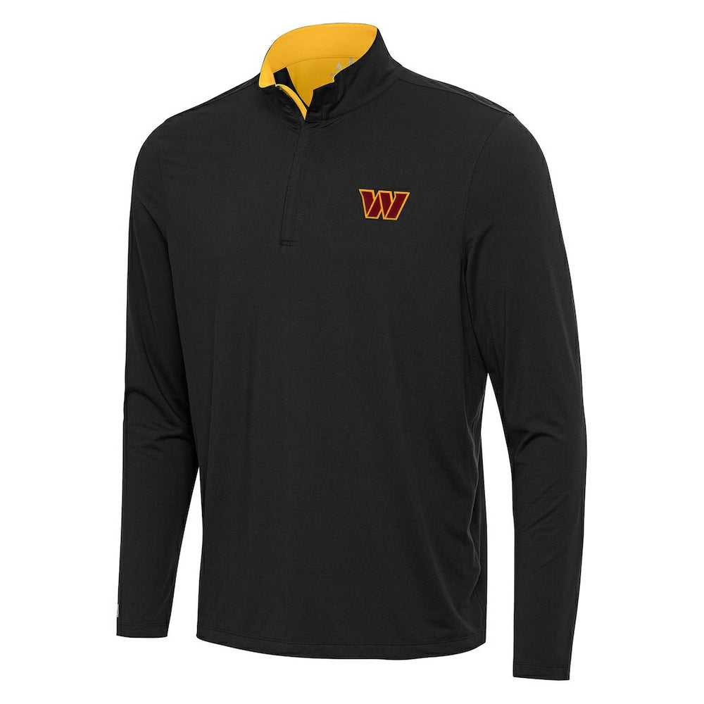 Washington Commanders Antigua Content Quarter-Zip Pullover Top - Black/Gold cheap