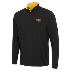 Washington Commanders Antigua Content Quarter-Zip Pullover Top - Black/Gold cheap