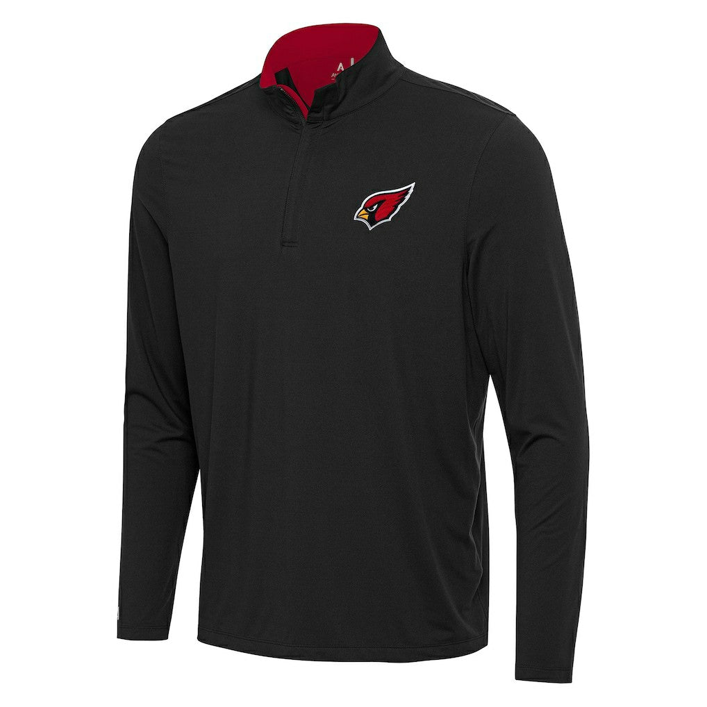 Arizona Cardinals Antigua Content Quarter-Zip Pullover Top - Black/Cardinal online