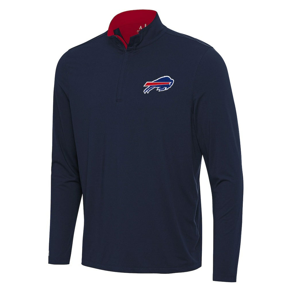 Buffalo Bills Antigua Content Quarter-Zip Pullover Top - Navy/Red online