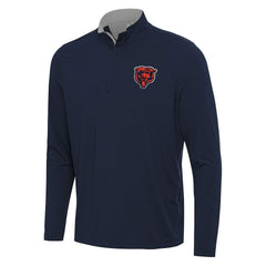 Chicago Bears Antigua Content Quarter-Zip Pullover Top - Navy/Gray discount