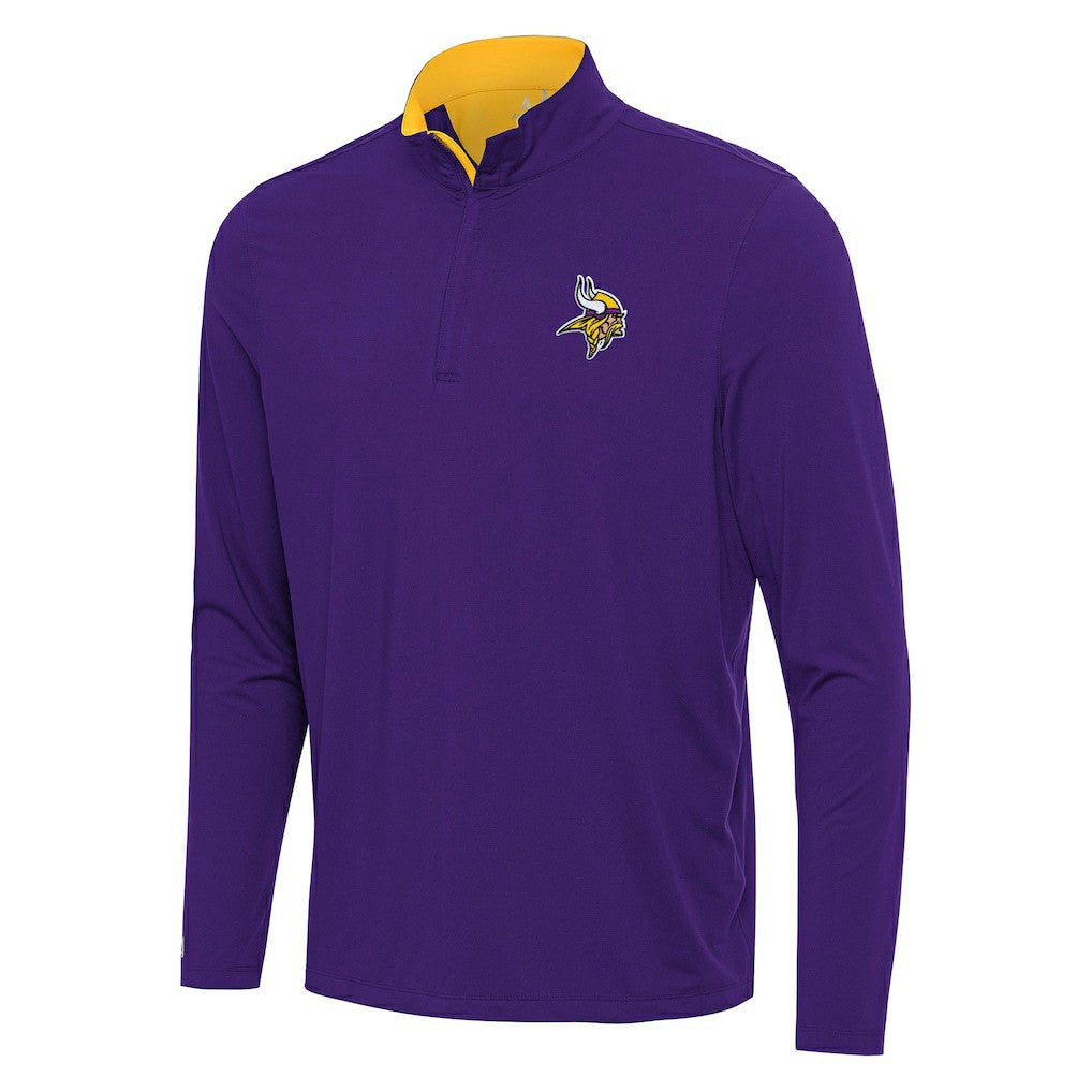 Minnesota Vikings Antigua Content Quarter-Zip Pullover Top - Purple/Gold outlet