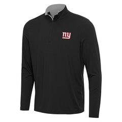New York Giants Antigua Content Quarter-Zip Pullover Top - Black/Gray discount