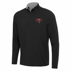 Tampa Bay Buccaneers Antigua Content Quarter-Zip Pullover Top - Black/Gray outlet