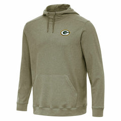 Green Bay Packers Antigua Cloud Pullover Hoodie - Olive outlet