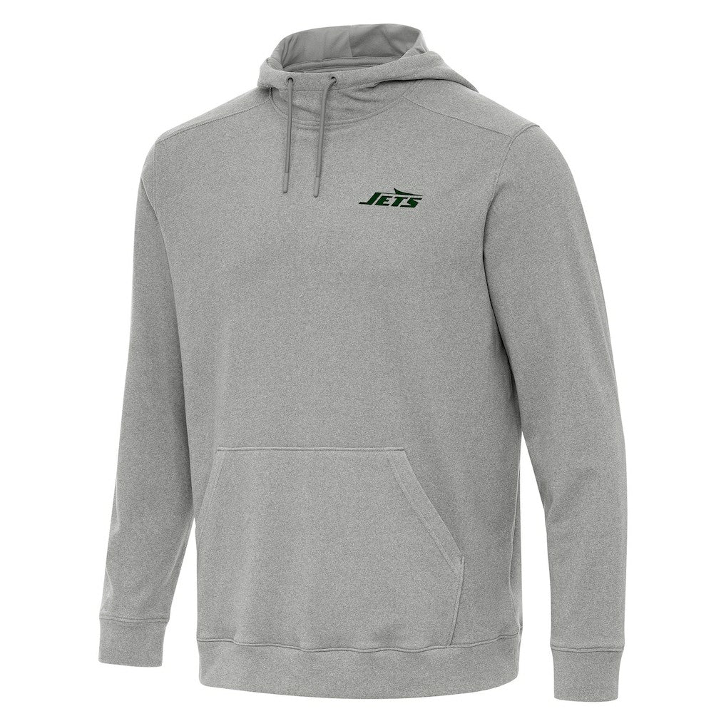 New York Jets Antigua Cloud Pullover Hoodie - Heather Gray cheap