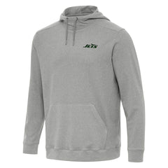 New York Jets Antigua Cloud Pullover Hoodie - Heather Gray cheap