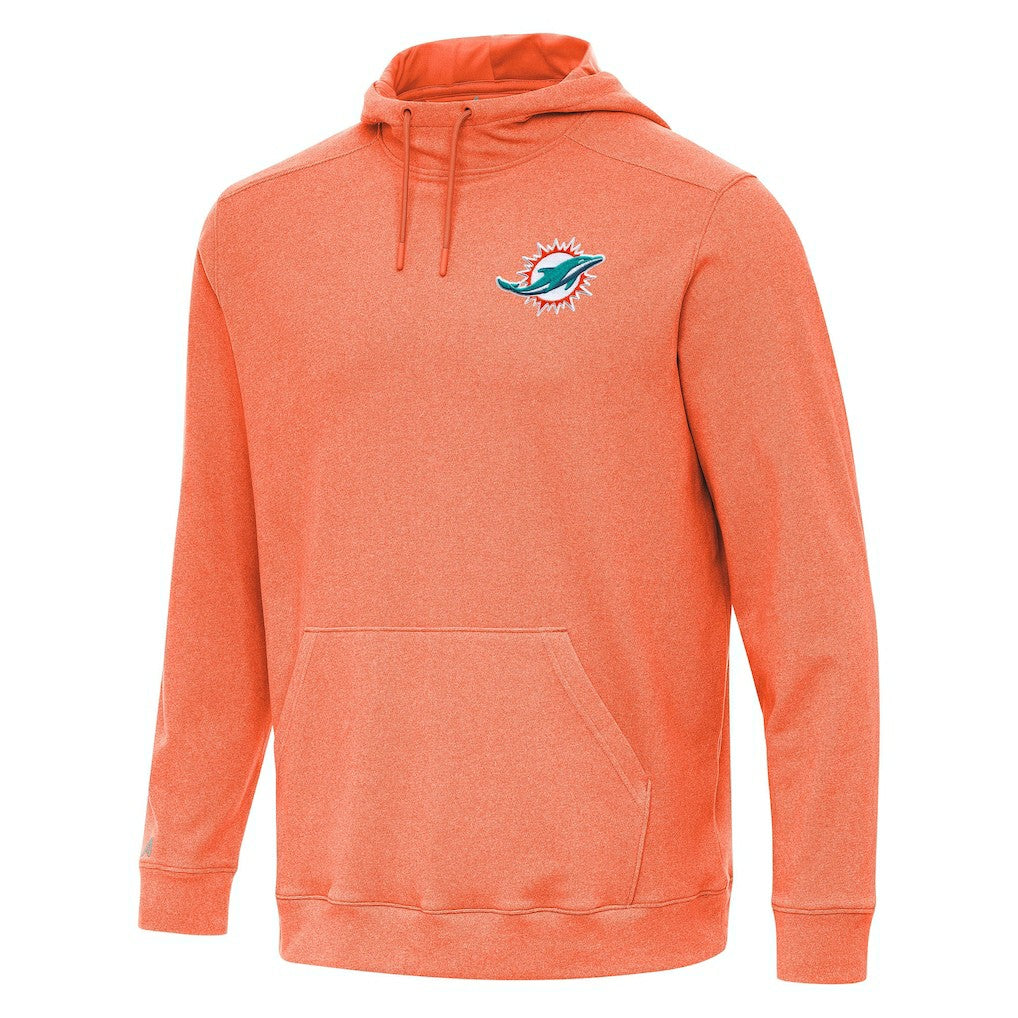Miami Dolphins Antigua Cloud Pullover Hoodie - Heather Orange sale